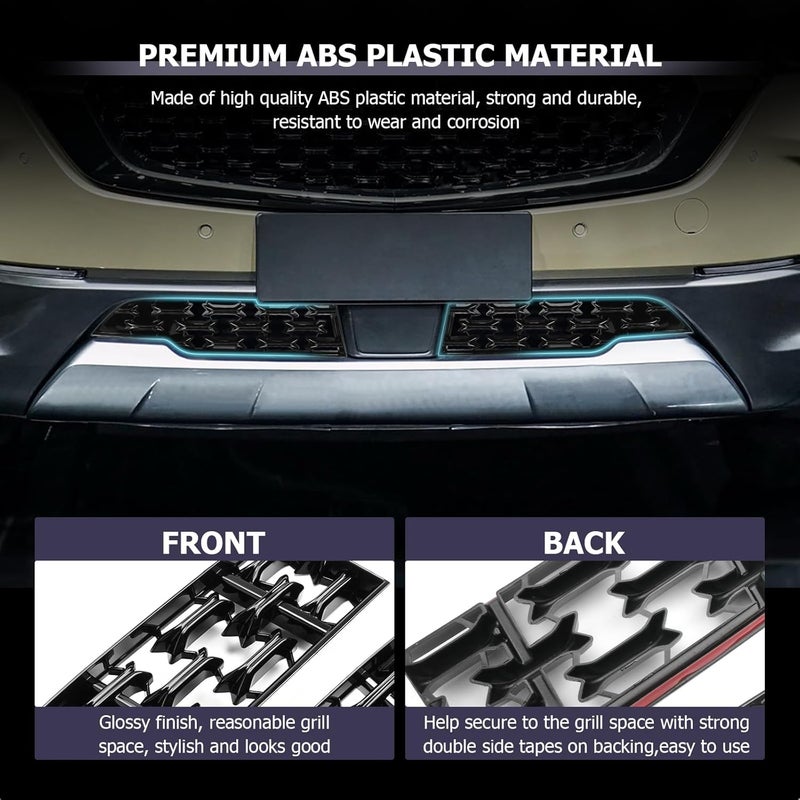LUWU Front Grill Mesh Compatible With 2023 2024 2025 2026 Mazda CX-50 Front Mesh Grill Inserts Trims Front Mesh Grille Cover Guard for 2026 2025 Mazda CX50 Car Exterior Accessories ABS Material, 2PCS - Image 4